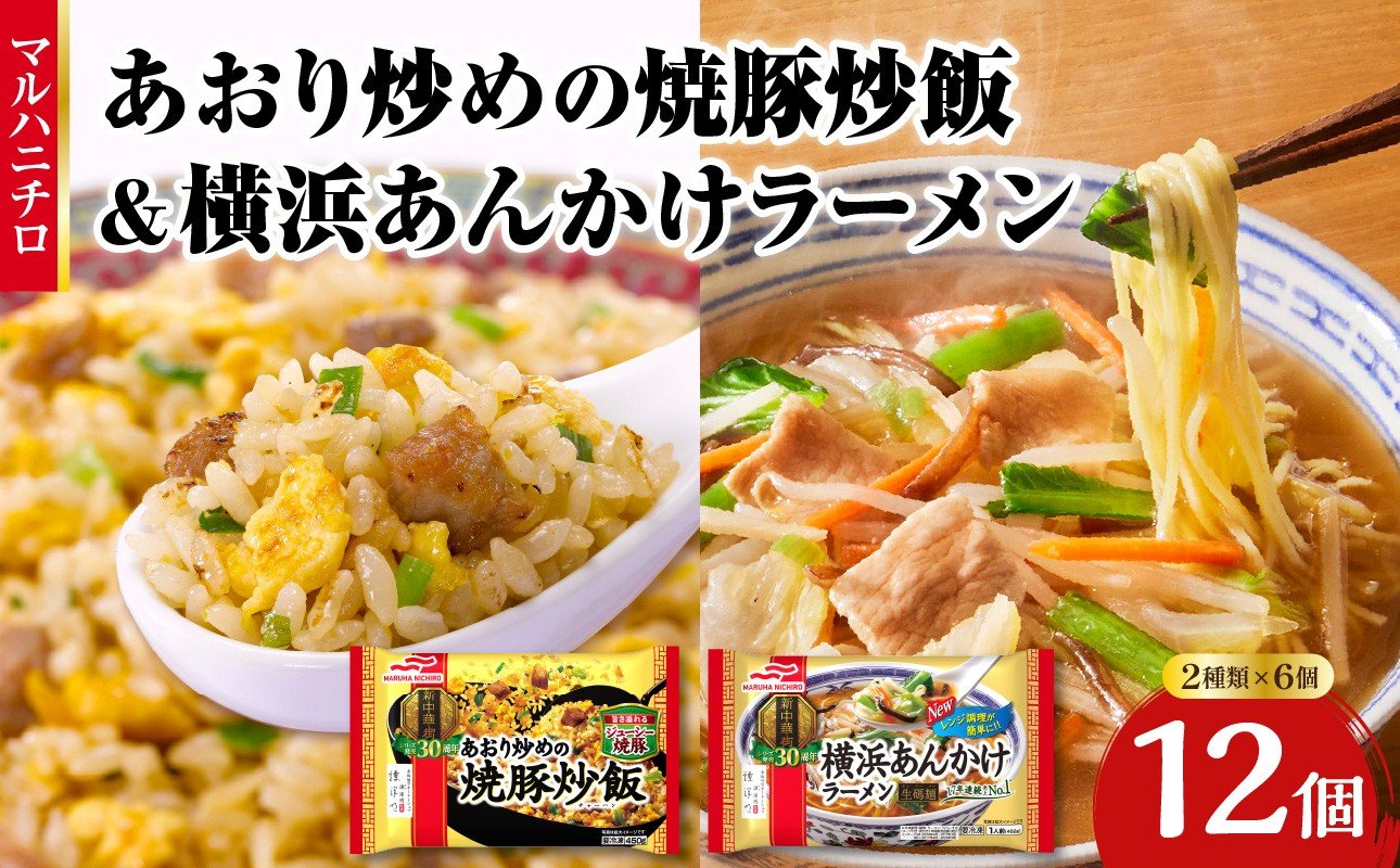 
            マルハニチロ 冷凍食品 あおり炒めの焼豚炒飯＆横浜あんかけラーメン詰合せセット 【045-006】
          