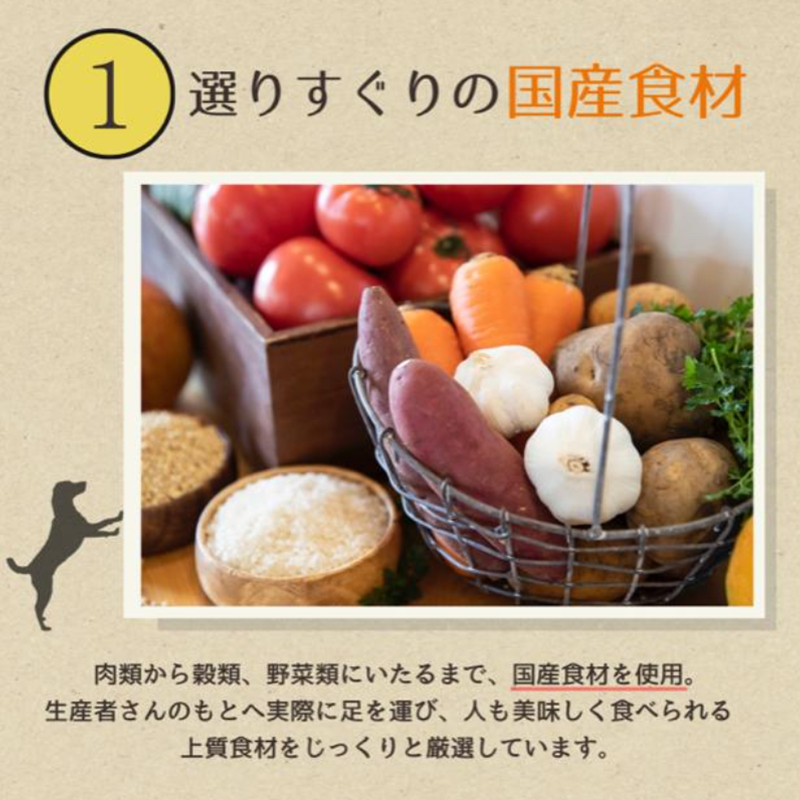 愛犬ごはん【ひとつごはん】とりぽてとオリジナルブレンド500g