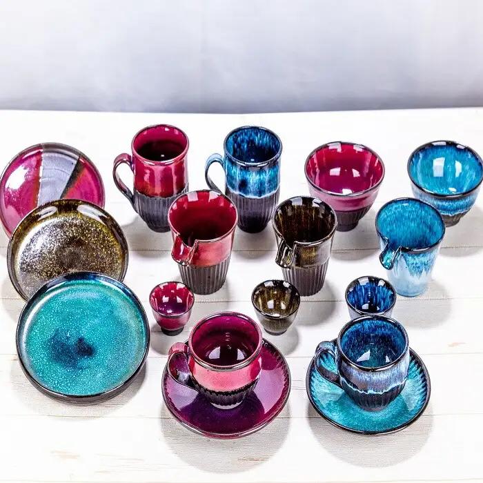 陶芸品 摩周 北創窯 コーヒーカップ（一色）【青】 3128