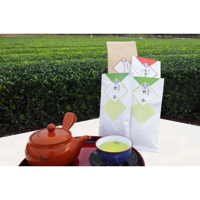 京丹後産 茶葉セットお茶【煎茶・玄米茶・ほうじ茶】