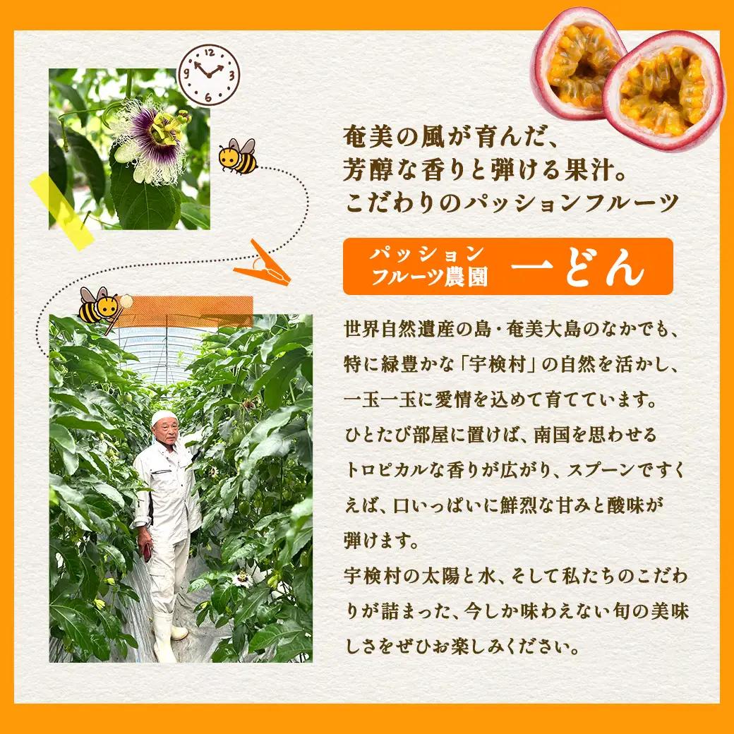 【先行予約】パッションフルーツ 家庭用 (バラ詰 1kg) 【7月～9月頃出荷開始】サイズ混合 リリコイ 果物 フルーツ デザート 人気 南国 デザート 奄美大島 宇検村 鹿児島 一どん
