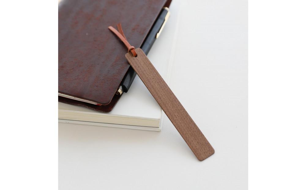 木製しおり スリムタイプ 2個セット【ご自宅用】