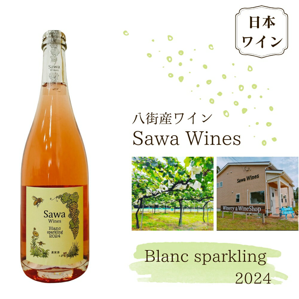 【ふるさと納税】ワイン 白ワイン 国産ワイン 八街産ワイン ブラン スパークリング 2024 日本ワイン Blanc 千葉県 ワイナリー Sawa Wines