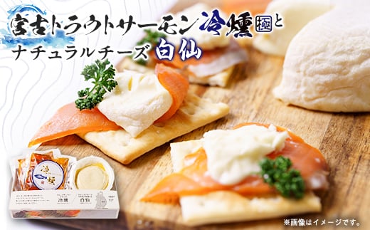
            スモークサーモン(60g×2パック)×ナチュラルチーズ(140g×1パック)セット【1605681】
          