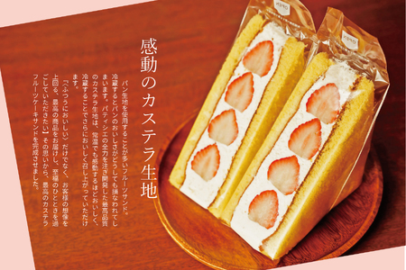 カステラフルーツケーキサンド（いちご）１０個セット【冷凍発送】（029_5005）