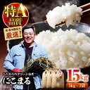 【ふるさと納税】令和6年産新米 お米 にこまる 15kg（5kg×3袋）米・食味鑑定士×お米ソムリエ×白米ソムリエ お米 新米 おこめ 白米 ごはん 愛媛県産お米 \レビューキャンペーン中/大洲市/稲工房案山子[AGAV009]