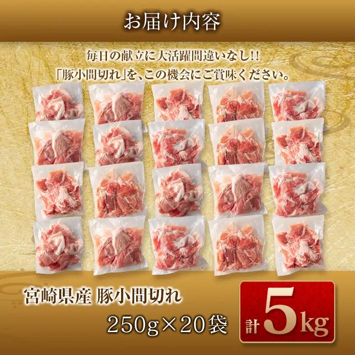 豚肉 豚小間切れ 計5kg 豚肉 ポーク 国産 食品_DA45-25