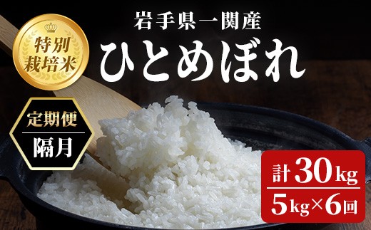 ≪令和7年産≫【隔月6回定期便】 特別栽培 ひとめぼれ 5kg 清流が育んだお米 げいび清流米 岩手 お米 いわて コメ 精米 ブランド米 ご飯 白飯 ごはん お弁当 おにぎり 袋 東北 国産 岩手県 一関市