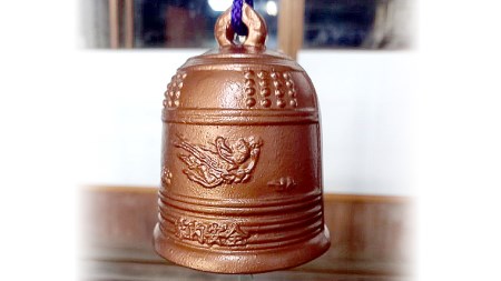 梵鐘風鈴 (銅色) 梵鐘 風鈴 ふうりん 鈴 鐘 伝統工芸 工芸品 日本製 茨城県 桜川市 [BM002sa]