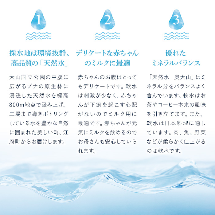 天然水奥大山(2L×6本入り×3箱・計18本)【sm-CB001】【江府町地域振興】