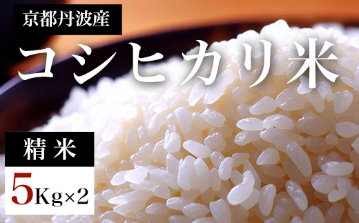 【先行予約】令和7年度産新米　京都丹波産　コシヒカリ米（精米）5kg×2   【ふるさと納税 米 新米 精米 コシヒカリ 特別栽培米  京都府 福知山市】 FCDF002