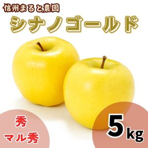 信州まると農園の完熟りんご シナノゴールド 5kg (秀・マル秀 混在)