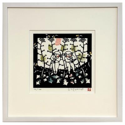 ふるさと納税 長野市 きりえ版画「里シリーズ なずなの里」 |  | 01