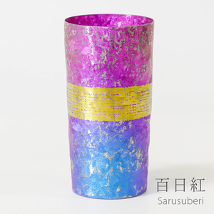 チタン二重タンブラー 木肌 プレミアム 百日紅 350ml