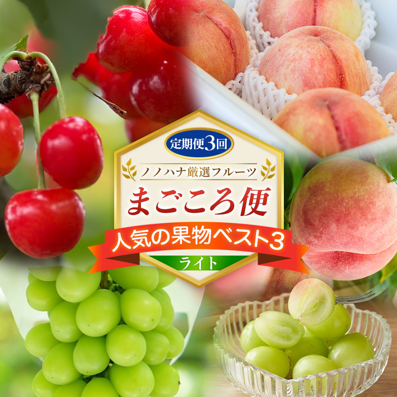 【定期便3回】ノノハナ厳選フルーツ まごころ便 人気の果