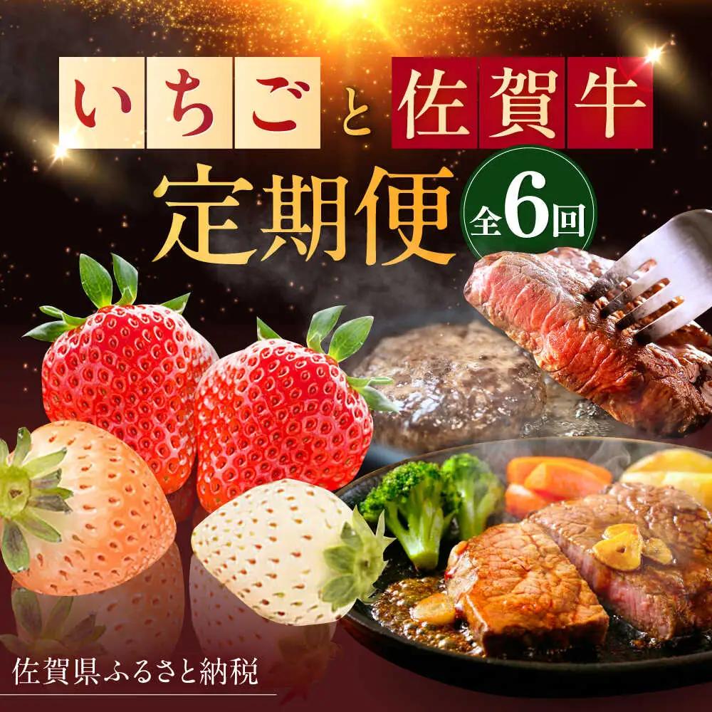 【2027年2月以降順次発送】【全6回定期便】生産者応援 いちごと牛肉定期便 / いちご 苺 牛肉 / 佐賀県ふるさと納税 [41AAZZ007]