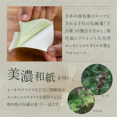 ふるさと納税 下呂市 貼爛漫セットB(下呂膏物語なごみしーと4枚×12種の香り)アロマ 美容 リラックス【1-9】 |  | 02