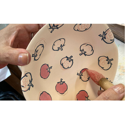 有田焼 野菜畑のボウルセット【ミニトマト・そら豆・なすび】鷹巣瑞光堂 A30-331_イメージ5