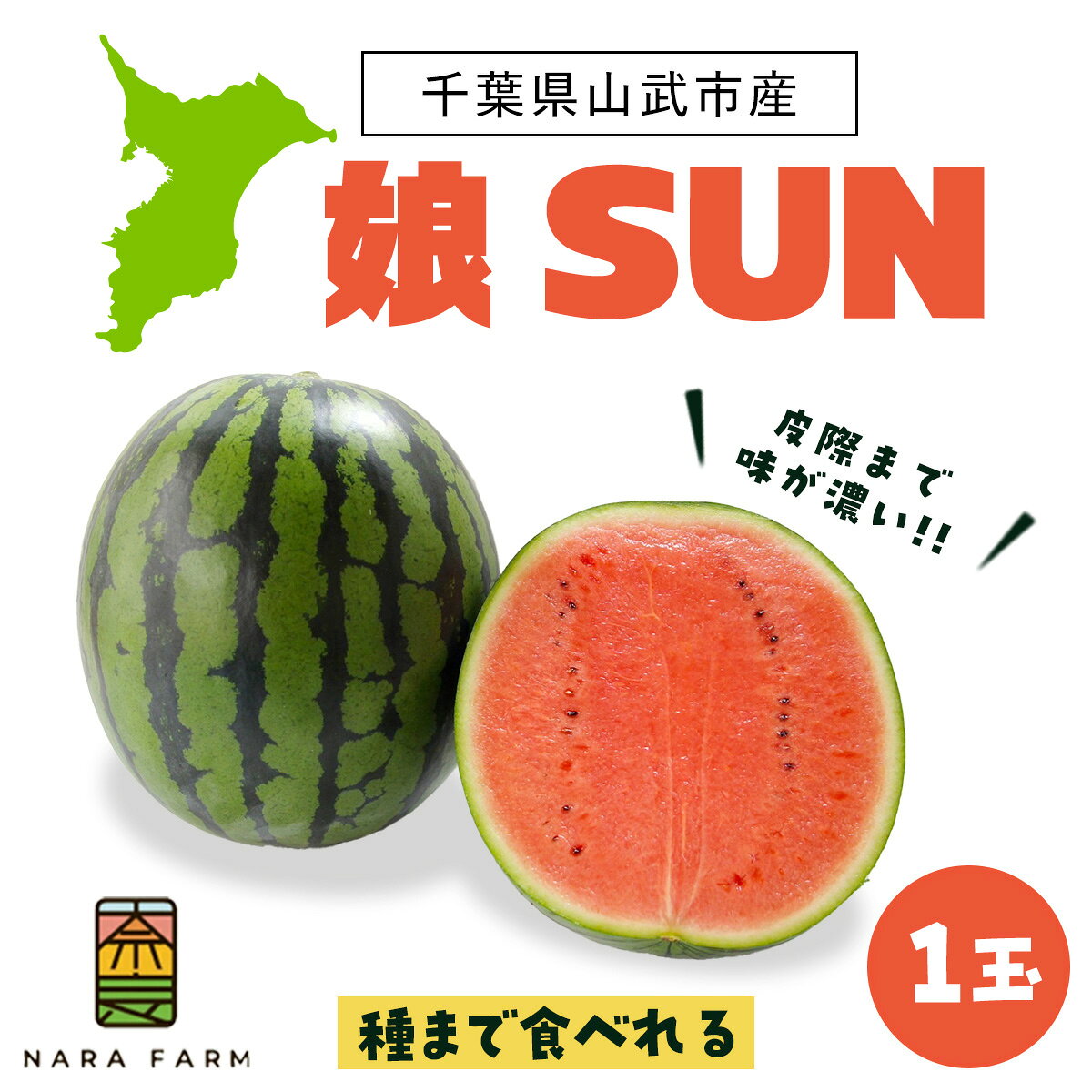【ふるさと納税】【先行予約・2027年6月下旬頃より発送】娘SUN 1玉【ふるさと納税 人気 おすすめ ランキング 娘SUN1玉入り ぷちっと スイカ 西瓜 すいか 果物 フルーツ 国産 産地直送 甘い 野菜 千葉県 千葉県産 山武市 送料無料】 SMAF007