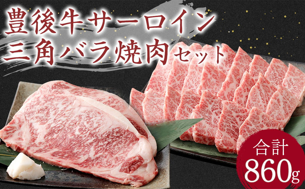 豊後牛 サーロイン・三角バラ 焼肉 セット 860g