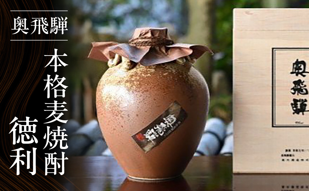 
            【年内発送】奥飛騨本格麦焼酎徳利（900ml）お酒 贈答 ギフト 下呂温泉 酒 奥飛騨酒造 下呂市 焼酎 年内配送 年内発送 年内に届く 年内お届け
          