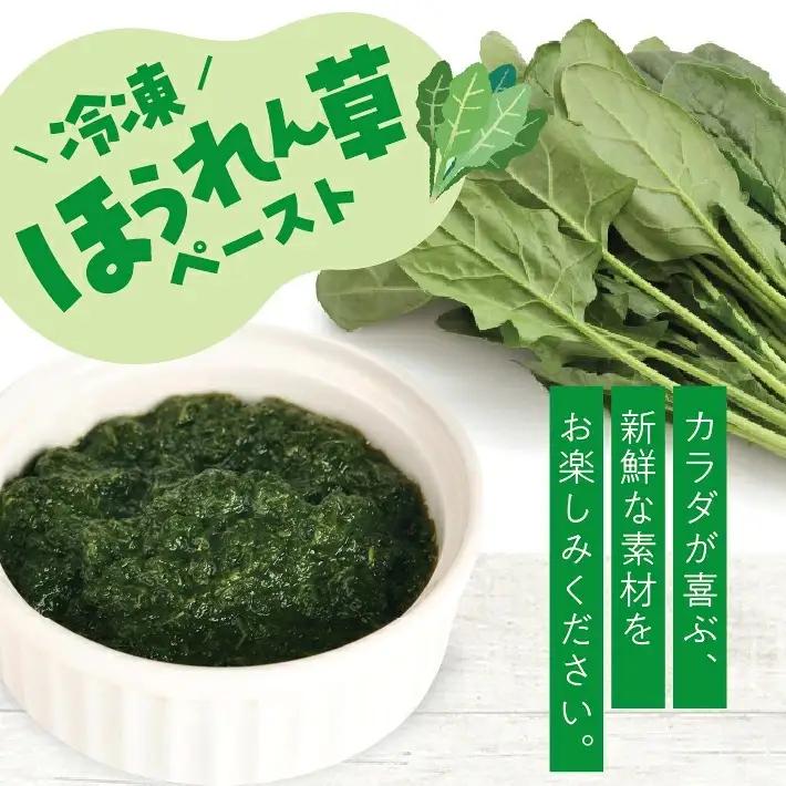 冷凍ほうれん草ペースト2.0kg(500g×4袋) 山形県遊佐産 冷凍便 ※離島発送不可 冷凍 ほうれん草 ほうれんそう ホウレンソウ 野菜 野菜ペースト 離乳食 介護食 お菓子作り 小分け ゆざ食彩