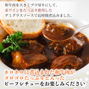 和牛ゴロゴロビーフシチュー 国産黒毛和牛使用 750g 250g × 3袋 和牛ビーフシチュー 黒毛和牛ビーフシチュー 小分けビーフシチュー お肉ゴロゴロビーフシチュー