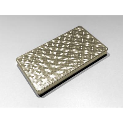 ふるさと納税 美濃加茂市 金属製名刺入れ《七宝》スライド式　ジュラルミン削り出し×デザイン研磨