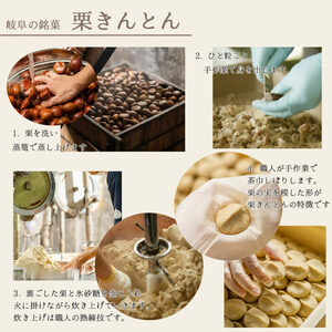 和栗のくりきんとんモンブラン（スイートポテト大福入） / くり 和菓子 洋菓子 クリーム / 恵那市 / 良平堂[AUDB030]