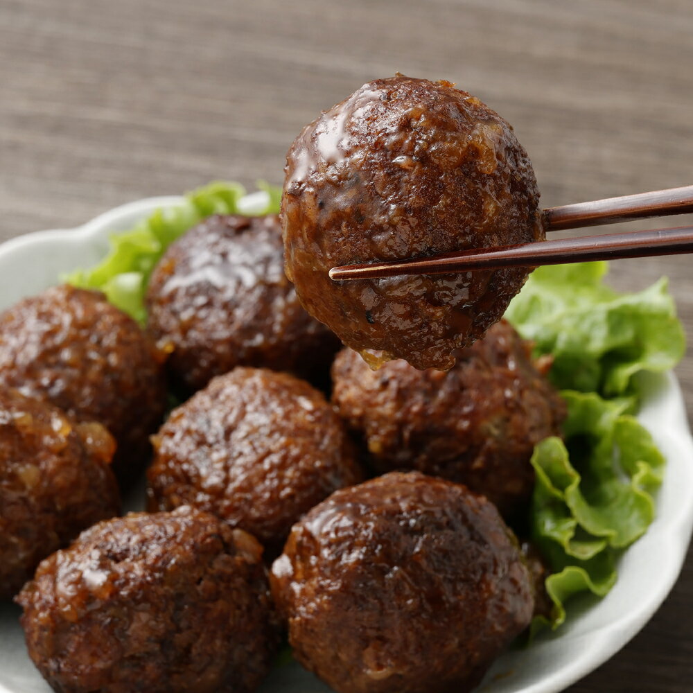 【ふるさと納税】あけぼの大豆入りやわらか肉団子 計16個（8個入り×2袋） 肉団子 豚肉 お肉 あけぼの大豆 大豆 惣菜 おかず ごはんのお供 ご飯のお供 お弁当 お酒のお供 おつまみ 冷蔵 山梨県 身延町 送料無料