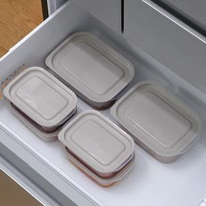 ホームコーディ フタをしたままレンジ保存容器 長方形 850ml 2個入 GRG色×5