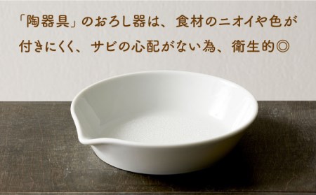 【美濃焼】おろし上手 おろし大皿【ヤマ忠木股製陶】キッチン用品 キッチンアイテム 調理器具 陶磁器  おろし器 電子レンジ対応 食洗器対応 プレゼント 送料無料 [MDB007]