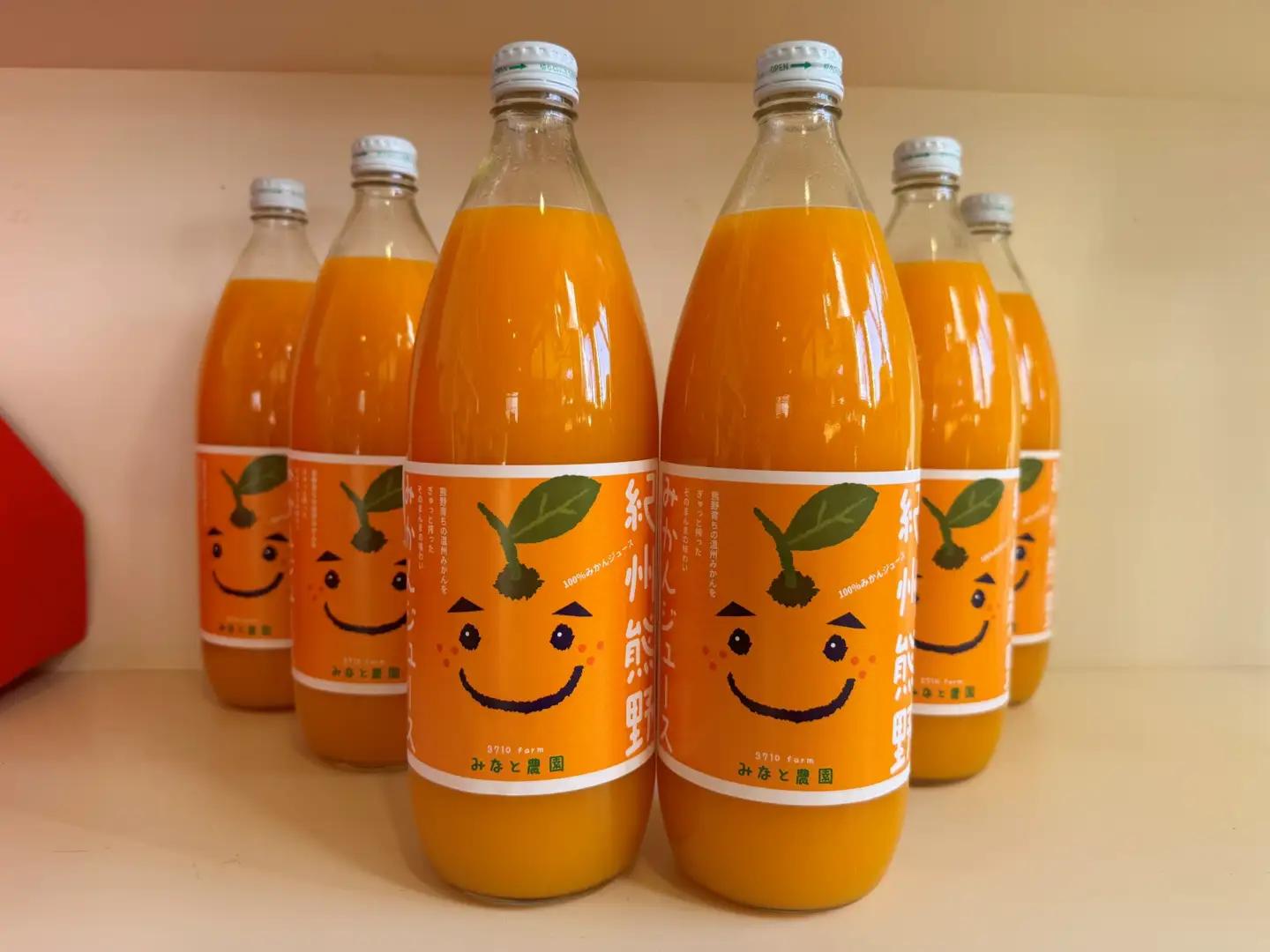  無添加 果汁100％ みなと農園の紀州熊野みかんジュース 1000ml×2本 化粧箱入り みかんジュース【kmkn0092】
