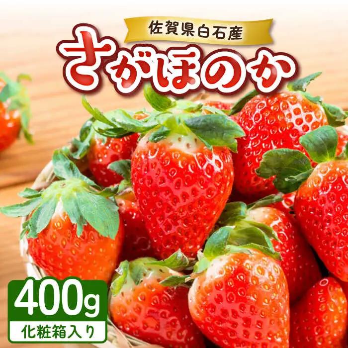 【2027年1月以降順次発送】【化粧箱入り】白石産いちご「さがほのか」400g / 佐賀県 いちご / 岸川農園 [41ASAG003]