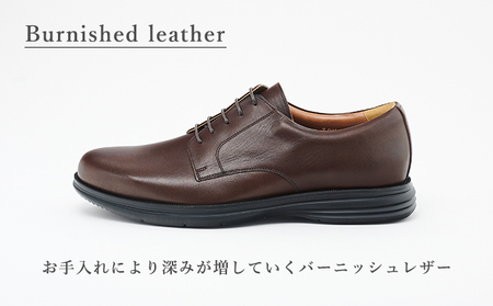 革靴 ビジネスシューズ コンフォート 濃茶 国産 革靴 24.5cm