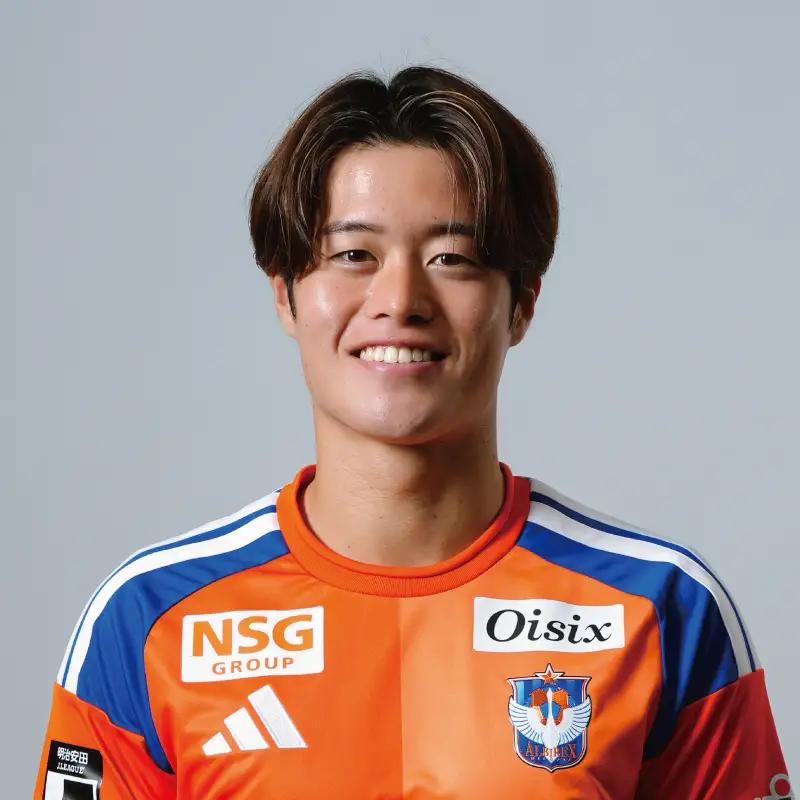 アルビレックス新潟 森 璃太選手メッセージ入りブロマイド写真＋全選手サイン入りユニフォーム Sサイズ