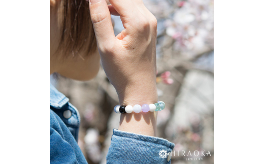 面倒な人間関係で悩まないための対人運パワーストーンブレスレット(対人03)･8mm玉 (17.6cm)