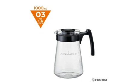 HARIO ペガサス サーバー1000 [PES-03-B] | 耐熱 ガラス HARIO ハリオ 食器 器 キッチン 日用品 キッチン用品 日本製 おしゃれ かわいい コーヒー サーバー 珈琲 ハン
