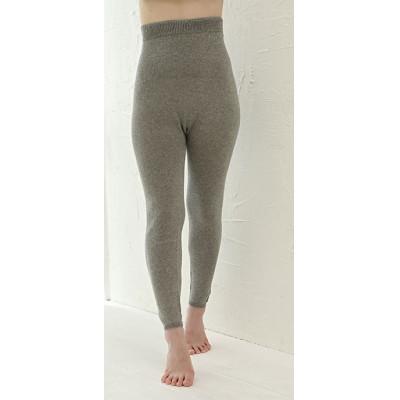 ふるさと納税 大和高田市 日本製 オーガニックコットン ゆるふわレギンス 無縫製 グレー (6646-7750)