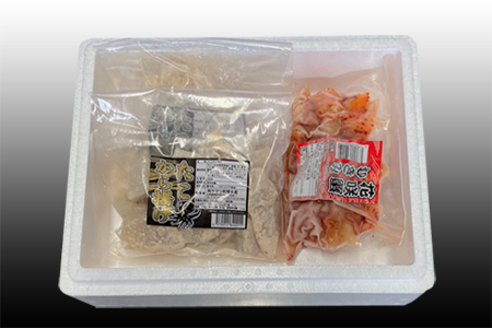【北海道根室産】たこ唐揚げ250g×2P、花咲かにむき身300g×1P B-70045