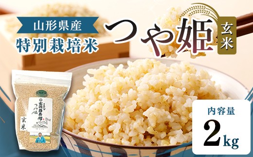 
                  【令和7年産】特別栽培米 つや姫 玄米 2kg 山形県産 F2Y-4784
                