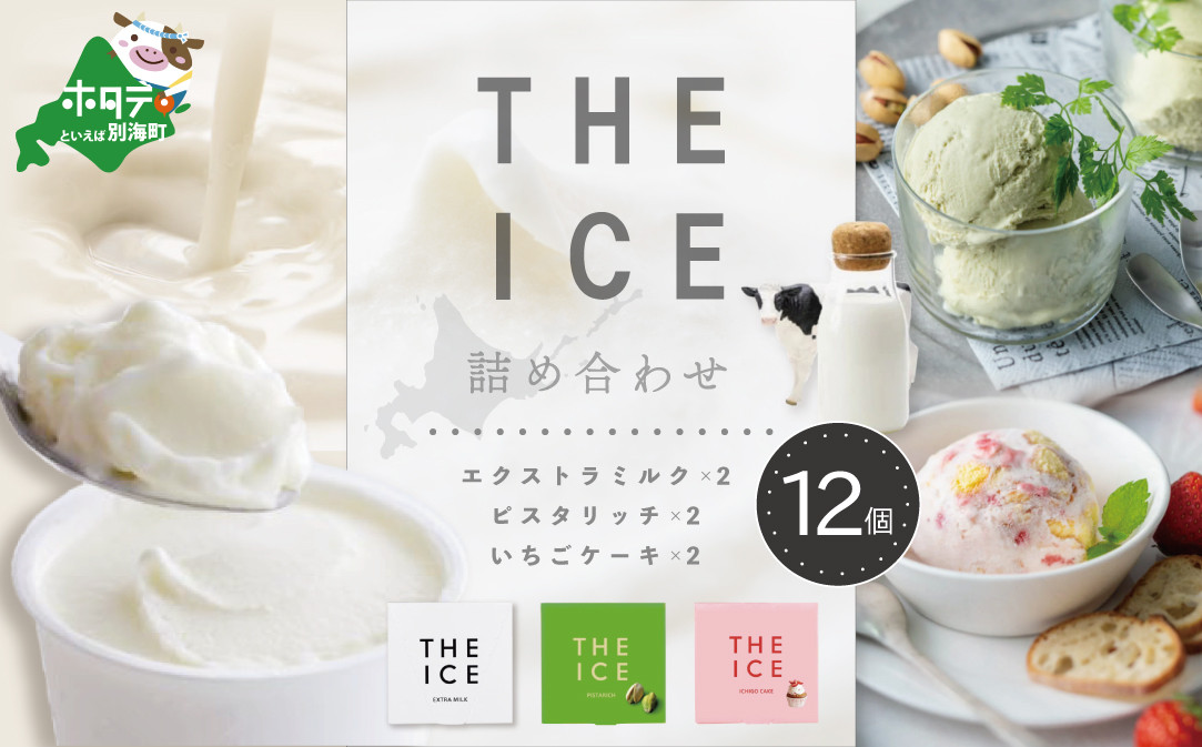 
【THE ICE】3種詰合せ12個セット 【CJ0000136】( アイス あいす アイスクリーム 北海道 別海町 ふるさとチョイス ふるさと納税 仕組み キャンペーン 限度額 計算 ランキング やり方 シミュレーション チョイス チョイスマイル ジェラート )
