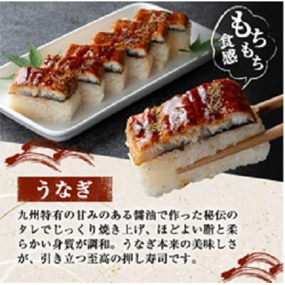 ふるさと納税 霧島市 押し寿司3種セット!(うなぎ・鯖・サーモン各1本:合計3本)【すし魯くら】　 K-167-A |  | 01