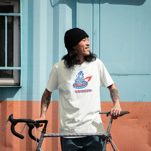 遮光器土偶 (シャコリアン) Tシャツ XL｜Tシャツ ティーシャツ 半袖 シャツ しゃこちゃん ゆるきゃら 縄文 土偶 どぐう 青森県 つがる市 世界遺産 [0883]