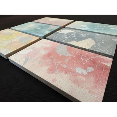 ふるさと納税 中野市 箔アートプレート　小サイズ6枚選-2 |  | 01