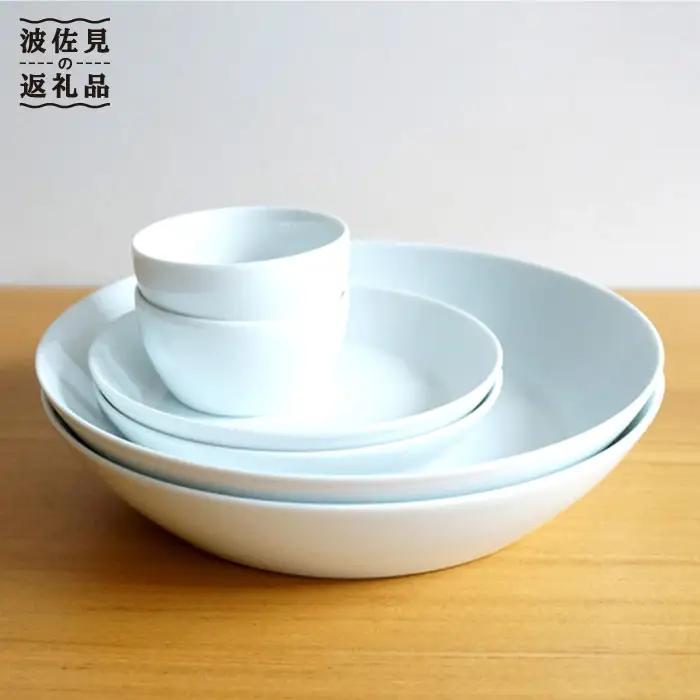【白山陶器】【食器セット】S-lineセット 深皿 プレート ボール 白磁 【波佐見焼】 [TA60] 食器