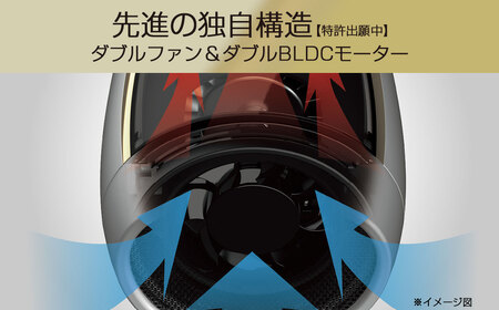 【KOIZUMI】ダブルファンドライヤー BLDCモデル MONSTER (カラー：ホワイト) | モンスター Wファン 大風量 速乾 スカルプ メンズ_0217-002-T06-2