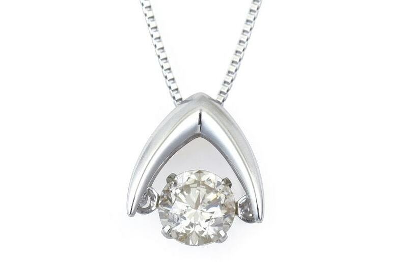 プラチナ・ダイアモンドネックレス（W113）【ジュエリー ファッション アクセサリー 贈り物】 J054_イメージ2