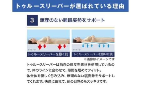 トゥルースリーパー プレミアム シングル弾力性 復元性 低反発マットレス