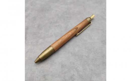 Baton Dor　欅（けやき）木軸ペン・ノック式ボールペン　スペシャルエディション【金色の霧】